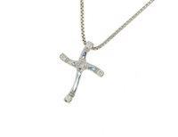 Pendentif Mirco Visconti Femme Girocollo croce in Or Diamante 0.03 Ct AZ78/10 - AZ78/10